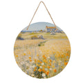 Round Decorative Wooden Board Painting Free Shipping Usa