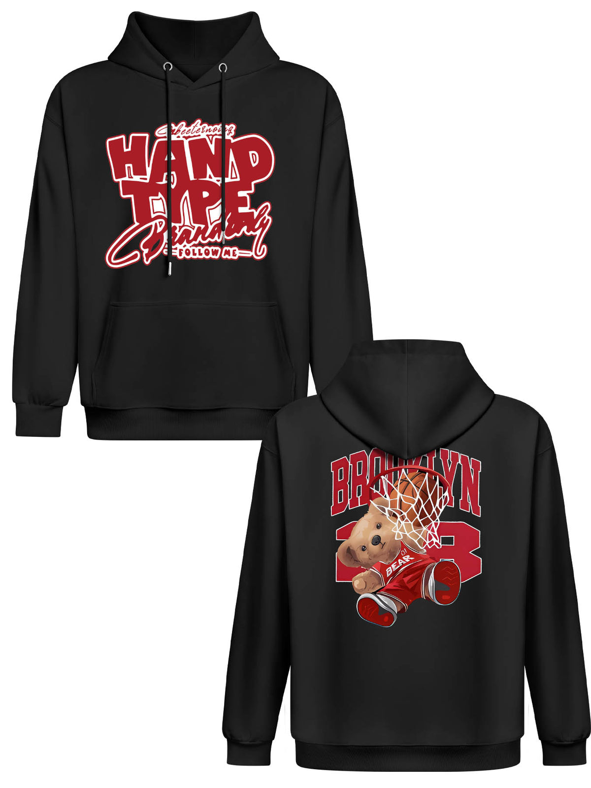 Japanese Hoodie Double Sided Print Tbb001