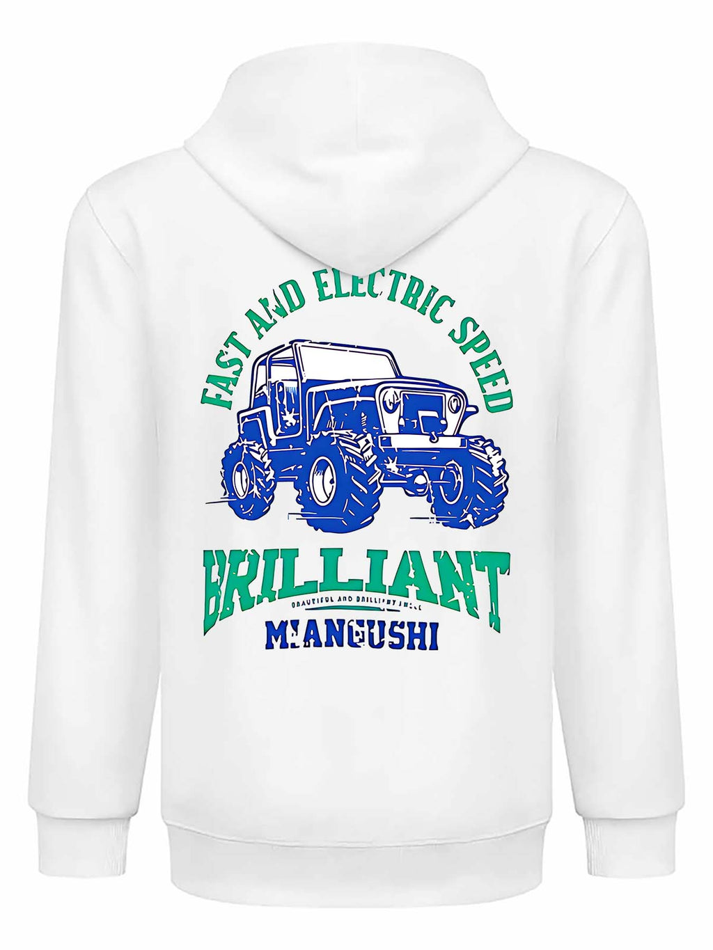 Canadian Fleece Hoodie Back Print Tbb001