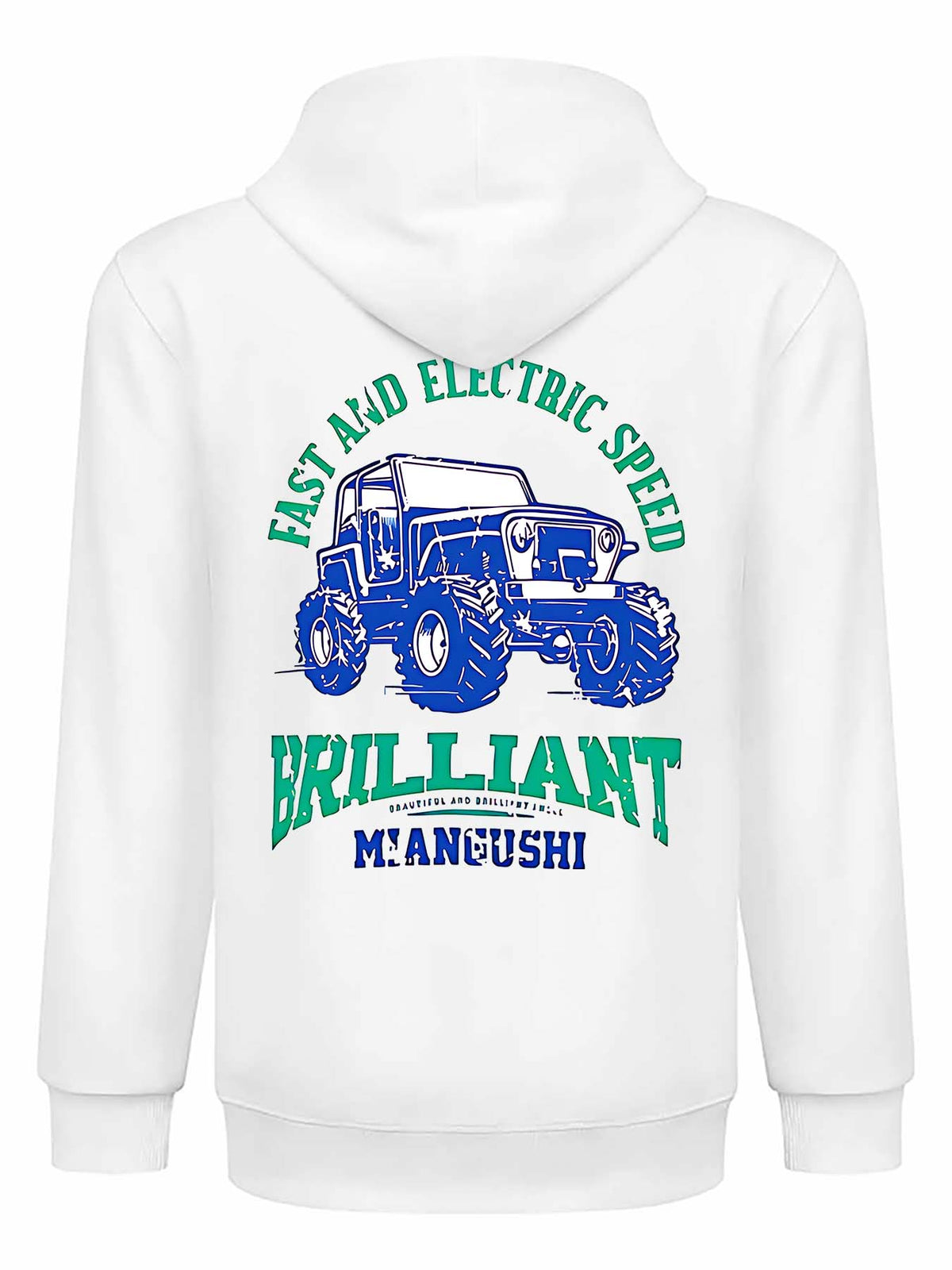 Fleece Hoodie Back Print Canadian Direct Ship
