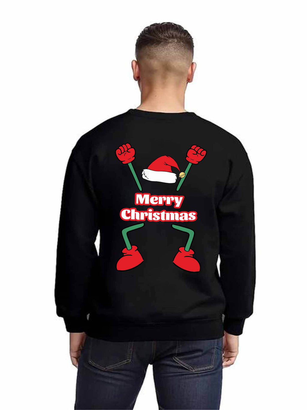 Round Neck Heat Transfer Sweatshirt Double Sided Print