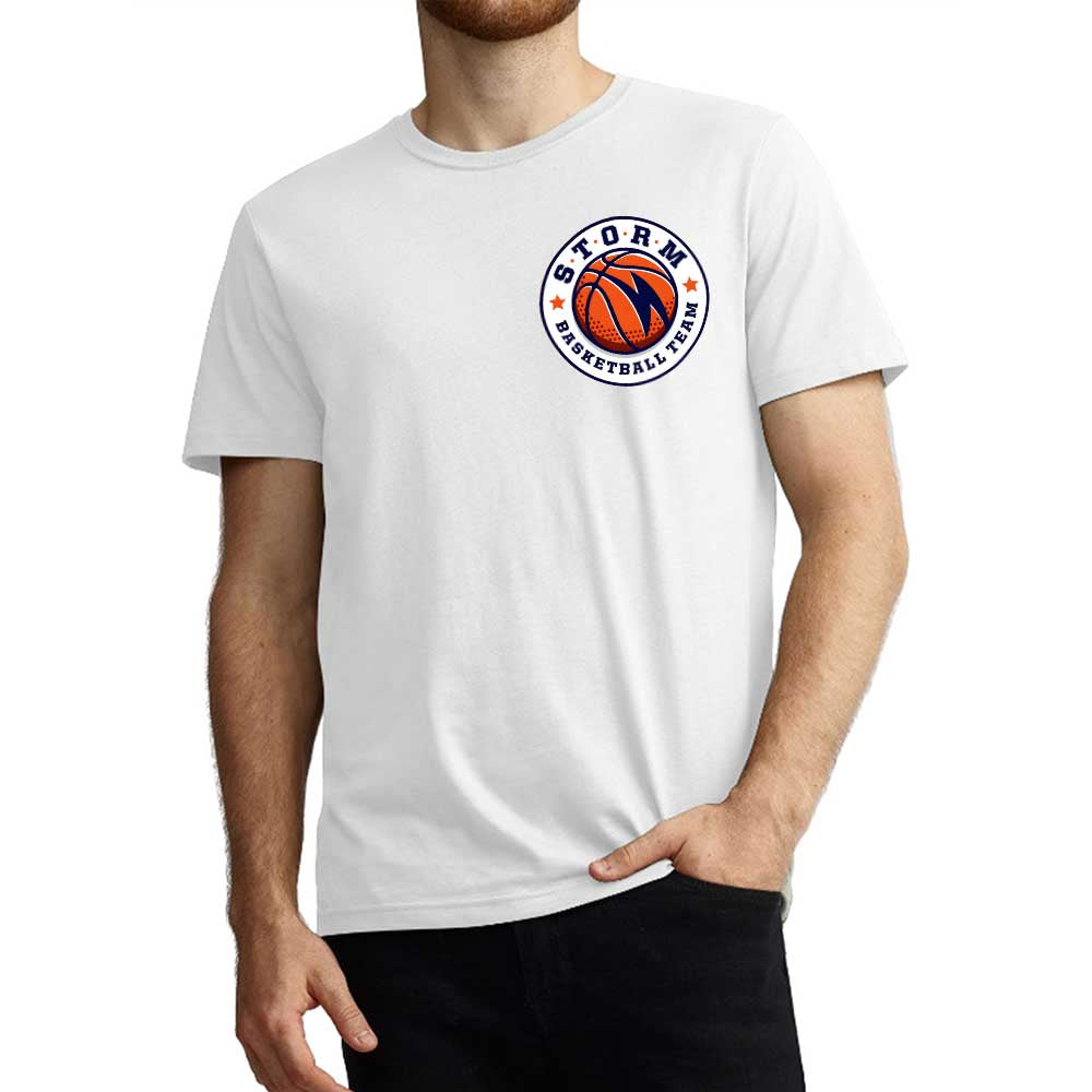 Uk & Eu Size 100% Cotton T-shirt (with Chest Heat Transfer Print) – Shipping Not Included