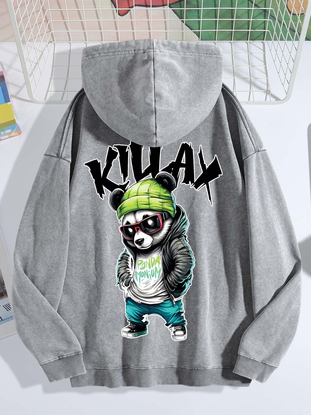 Faded Hoodie Single Sided Print Tbb001
