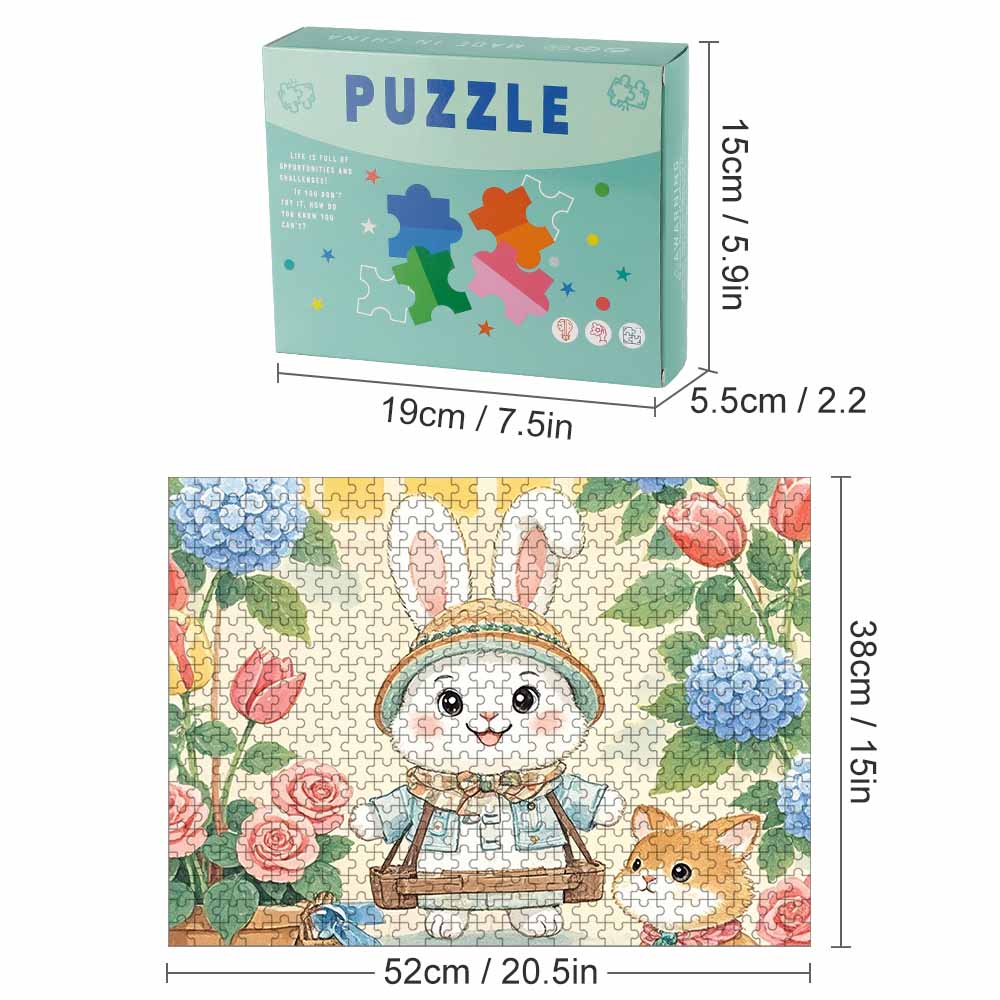 Wooden Puzzle Horizontal Single Image