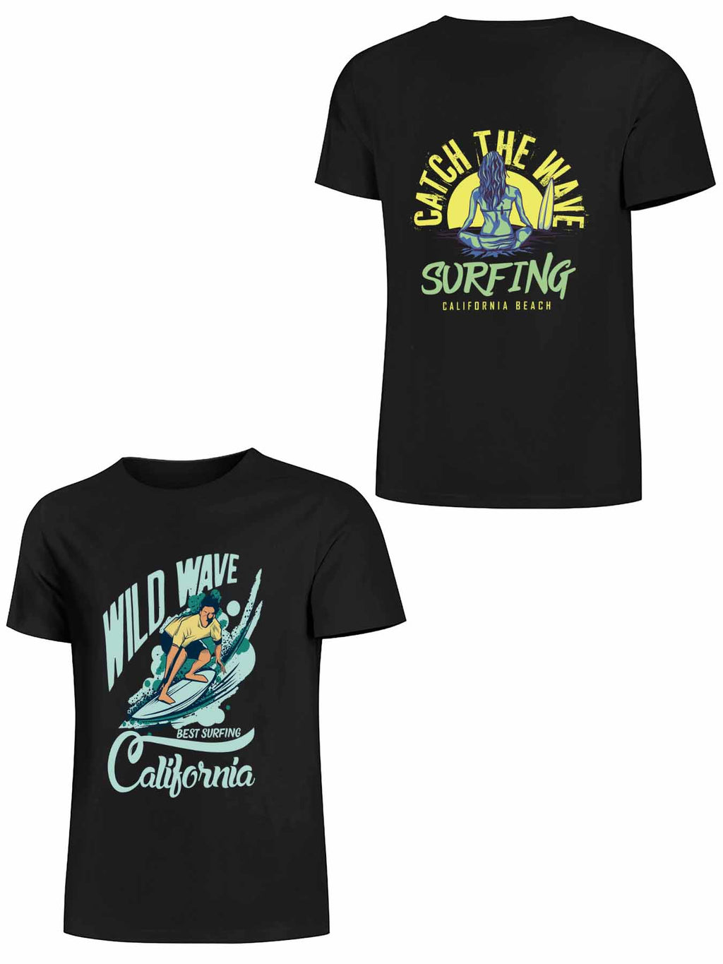Double Sided Print Short Sleeve T Shirt Tbb001