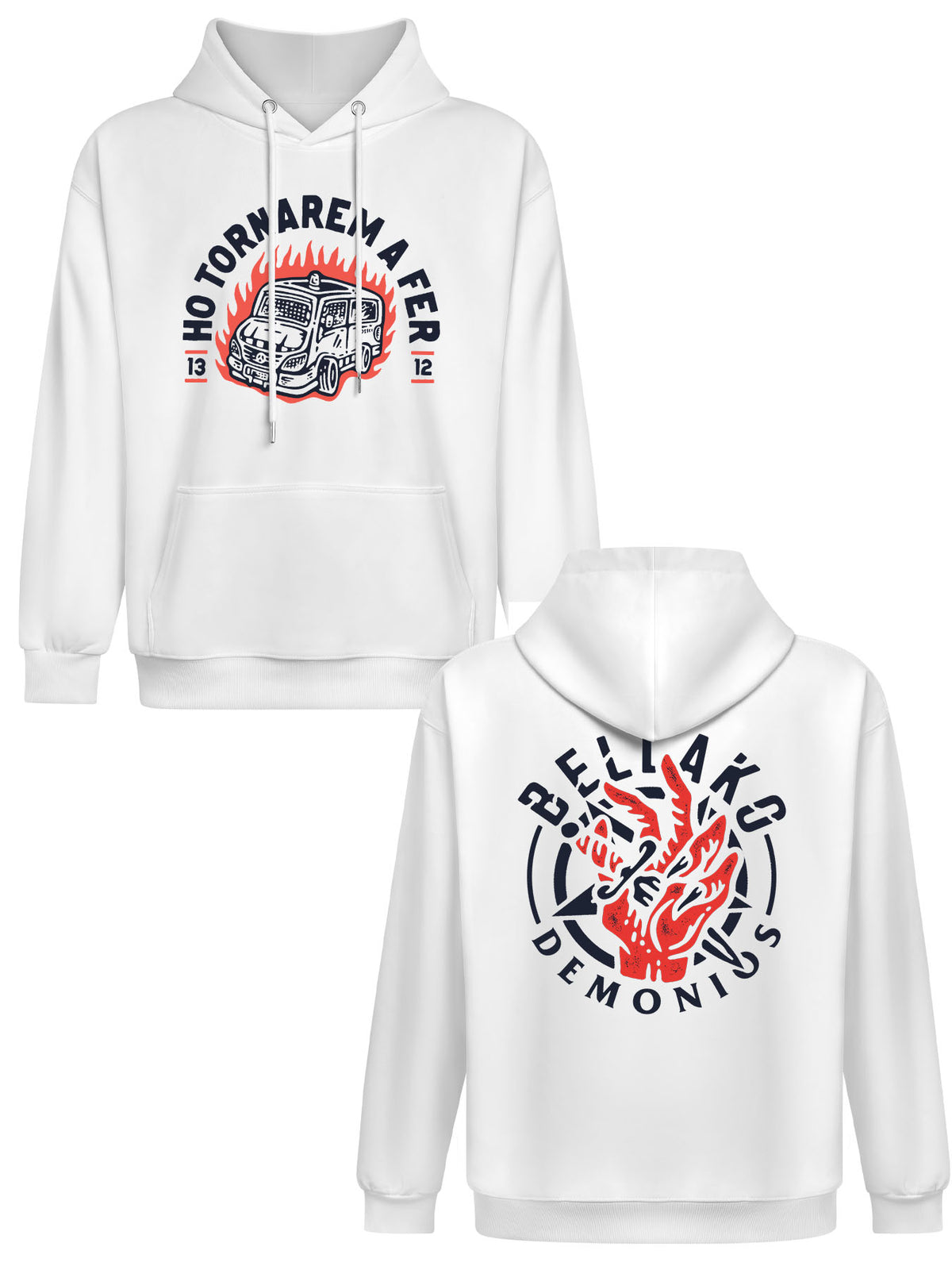 Hoodie Double Sided Print Japanese Ship