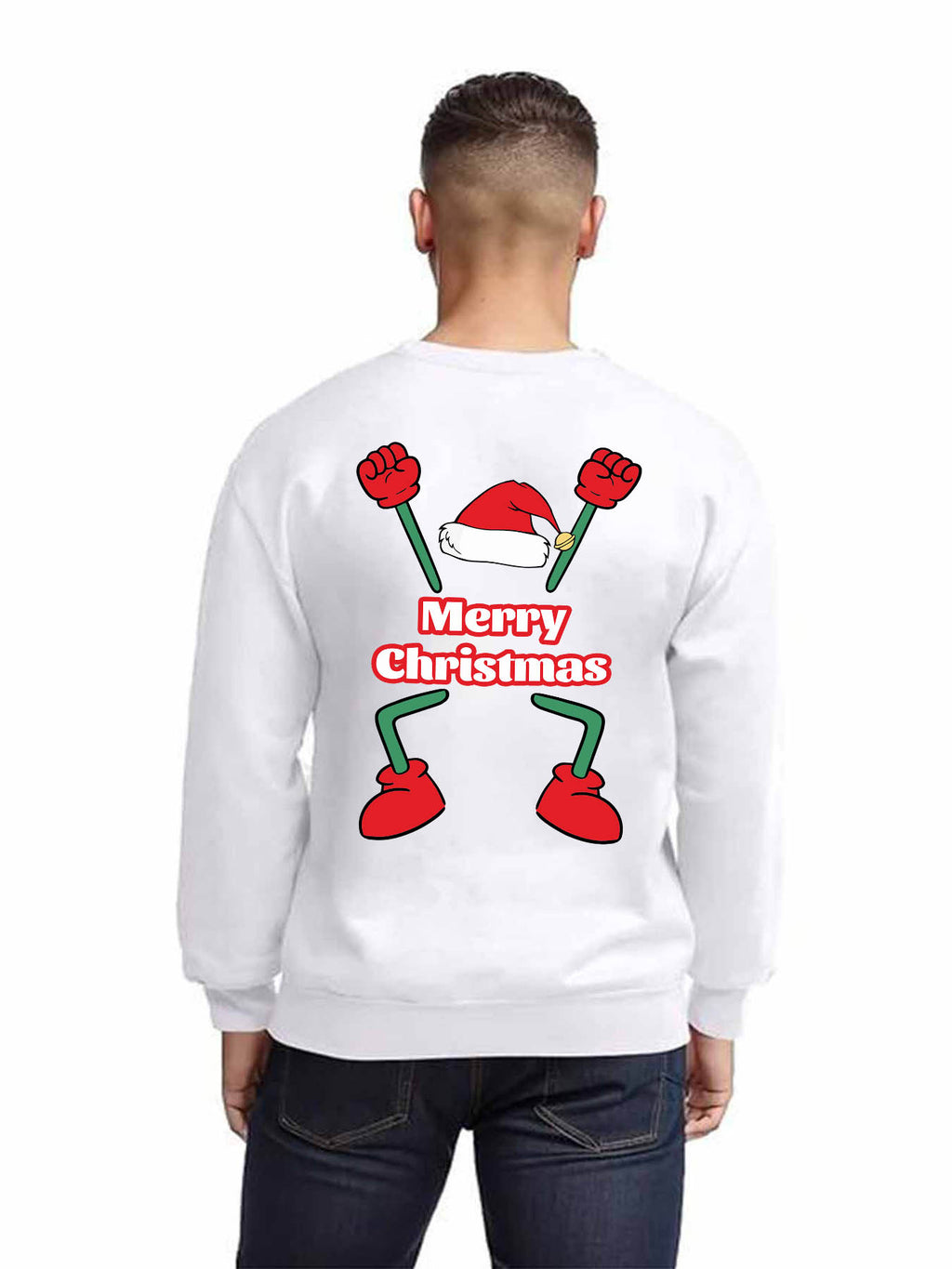 Round Neck Heat Transfer Sweatshirt Double Sided Print
