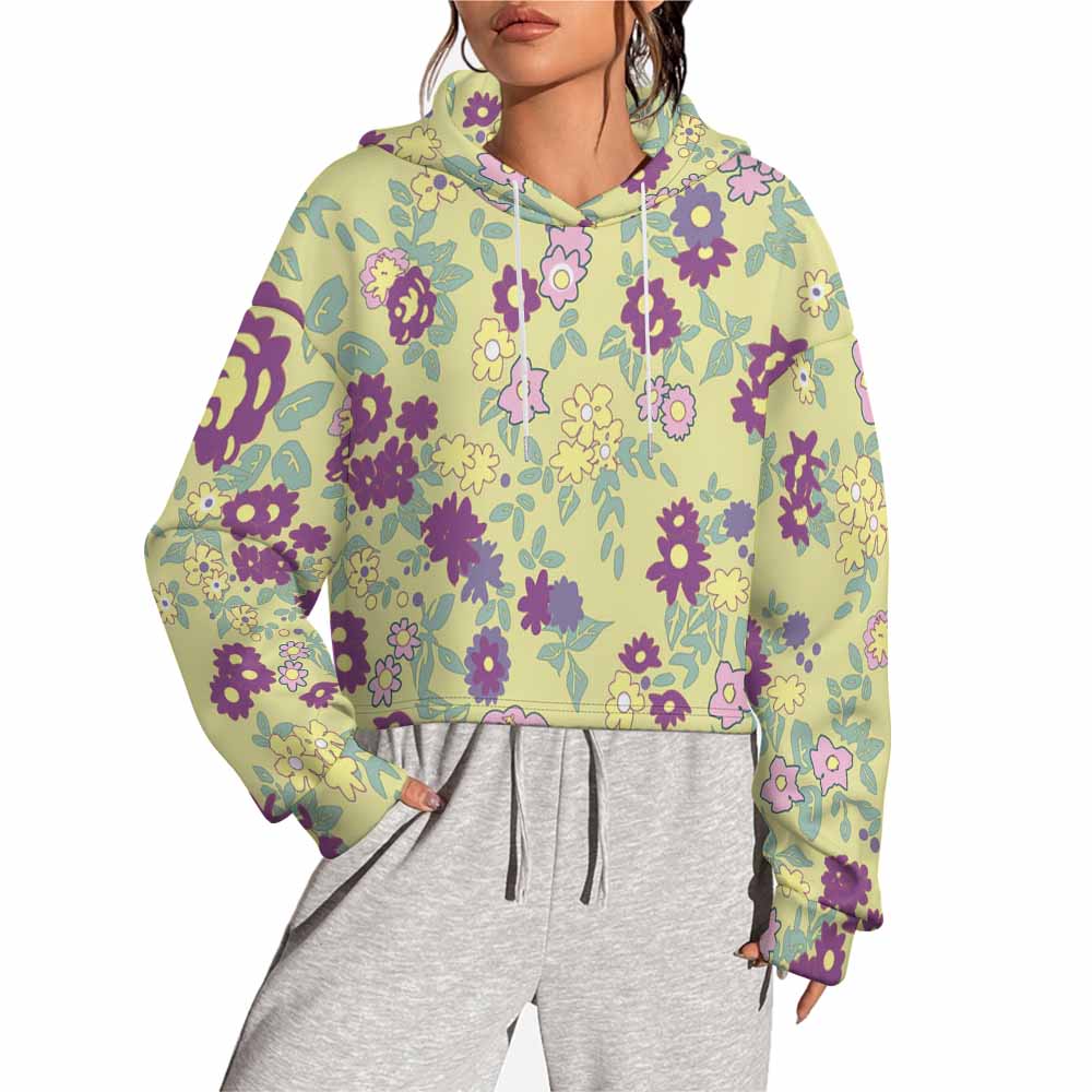 Cropped Hooded Sweatshirt Mxu022 Single Image