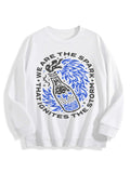 Round Neck Sweatshirt Single Sided Print Tbb001