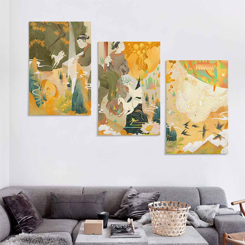 Decorative Frame Painting Vertical 2 3 Ratio