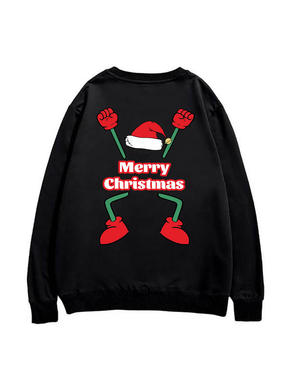 Round Neck Heat Transfer Sweatshirt Back Print