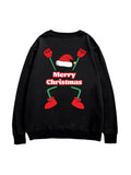 Round Neck Heat Transfer Sweatshirt Back Print