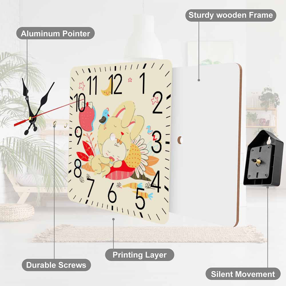 Square Wall Clock 25x25 Mexican Tbb001