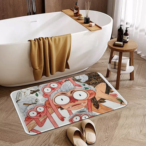 Crystal velvet floor mat