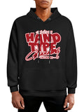 Front Print Hoodie with Rope Japanese Direct