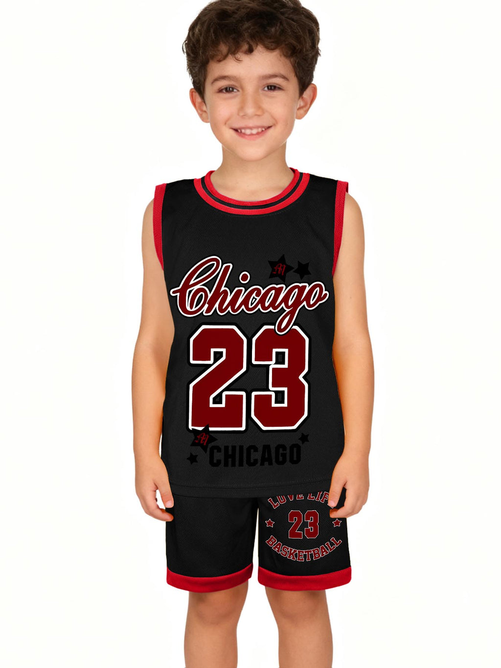 Kids Basketball Uniform Set Tbb001 Us Ship