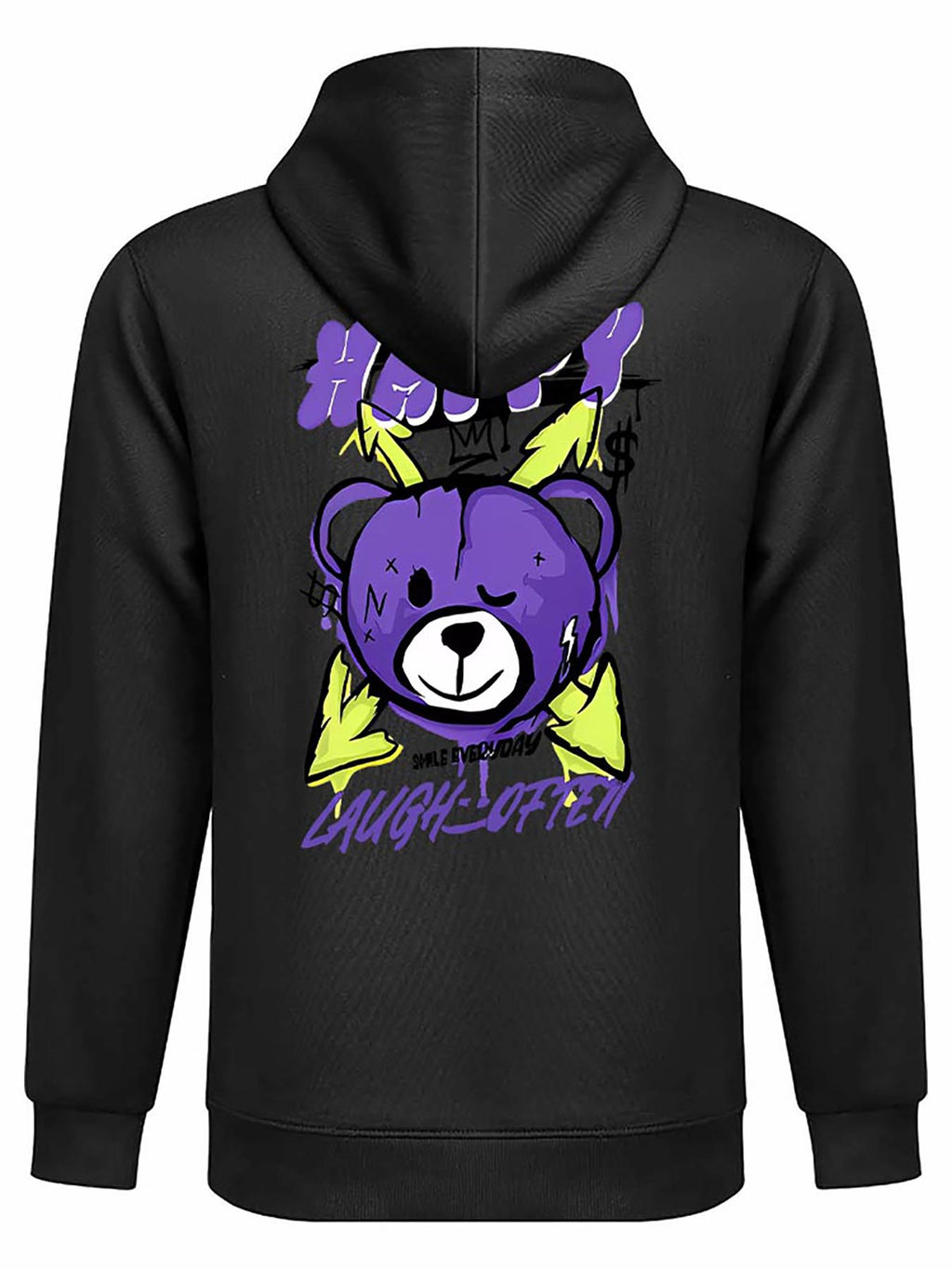 Fleece Lined Hoodie Double Sided Print Tbb001