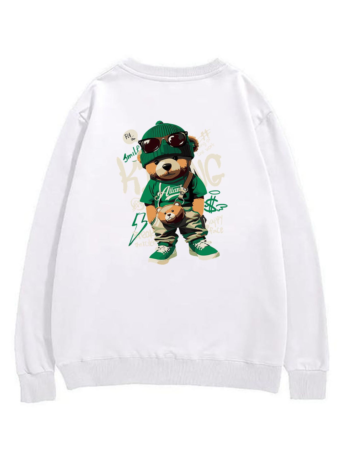 Round Neck Sweatshirt Single Sided Print Tbb001 Japanese