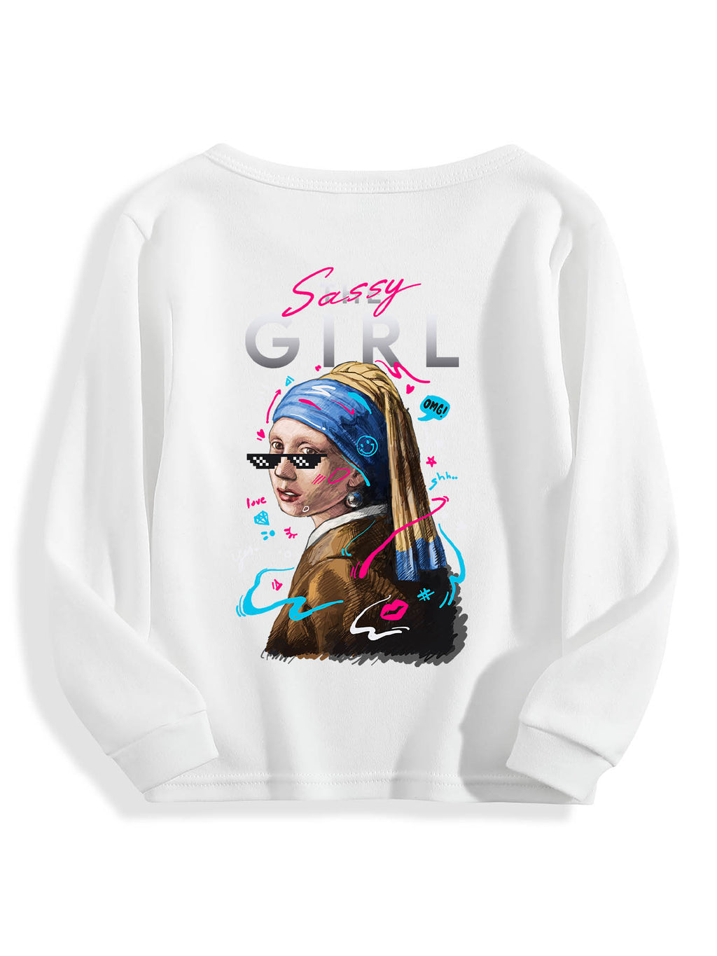 Kids Long Sleeve Double Sided Print Tbb001