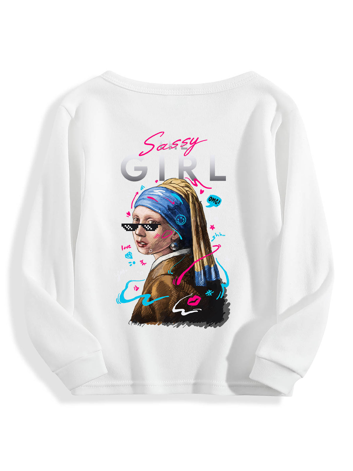 Kids Long Sleeve Double Sided Print Tbb001