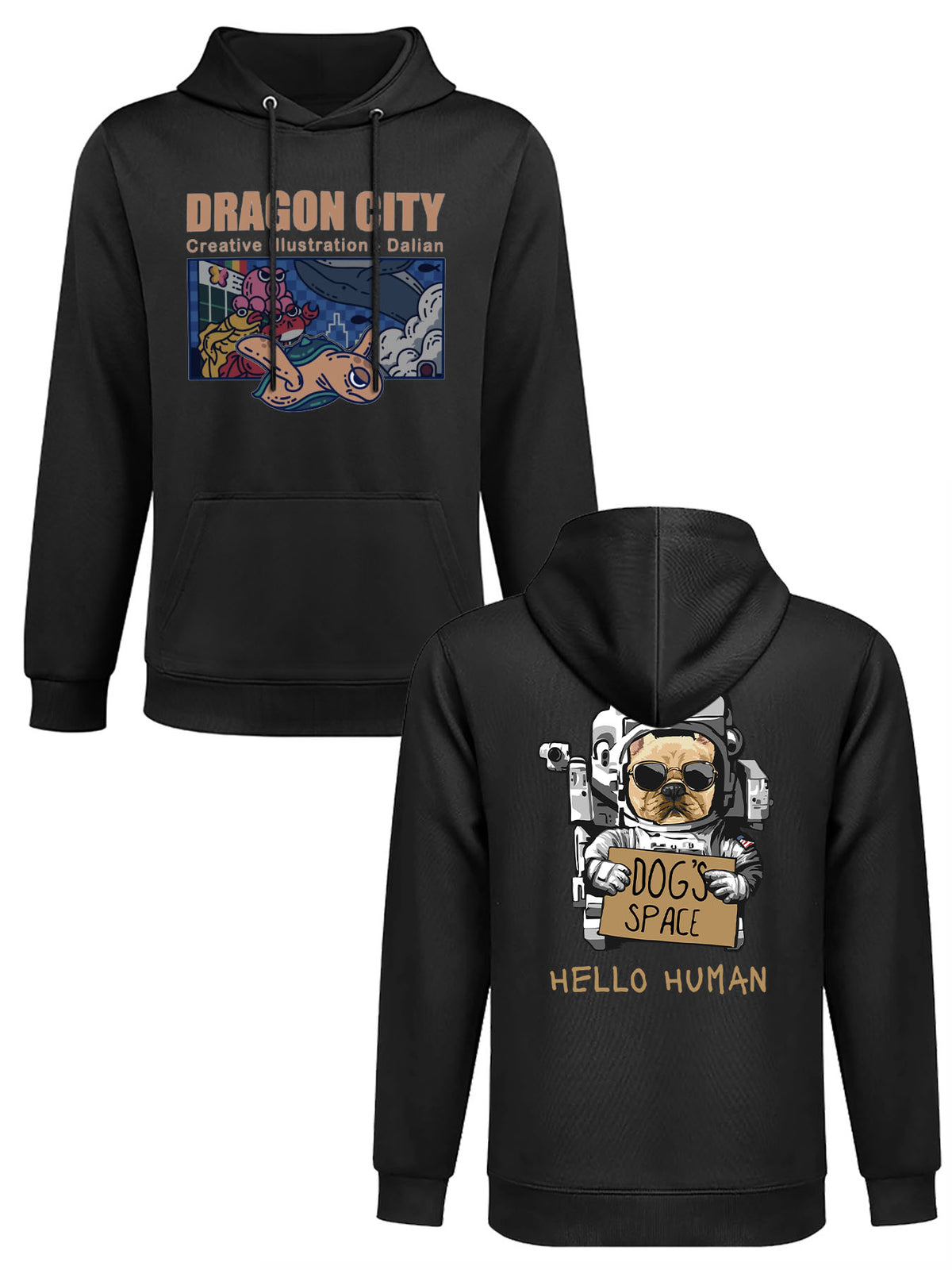 Hoodie Double Sided Print Tbb001 Mexican