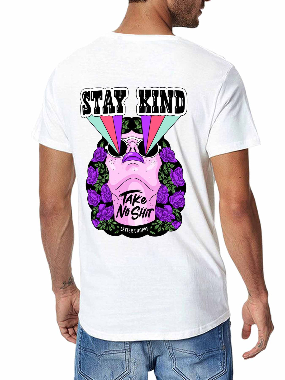 Cotton Short Sleeve Tee Single Sided Print Tbb001
