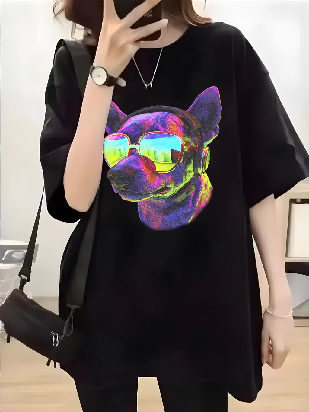 Double Sided Print Cotton Short Sleeve T Shirt Tbb