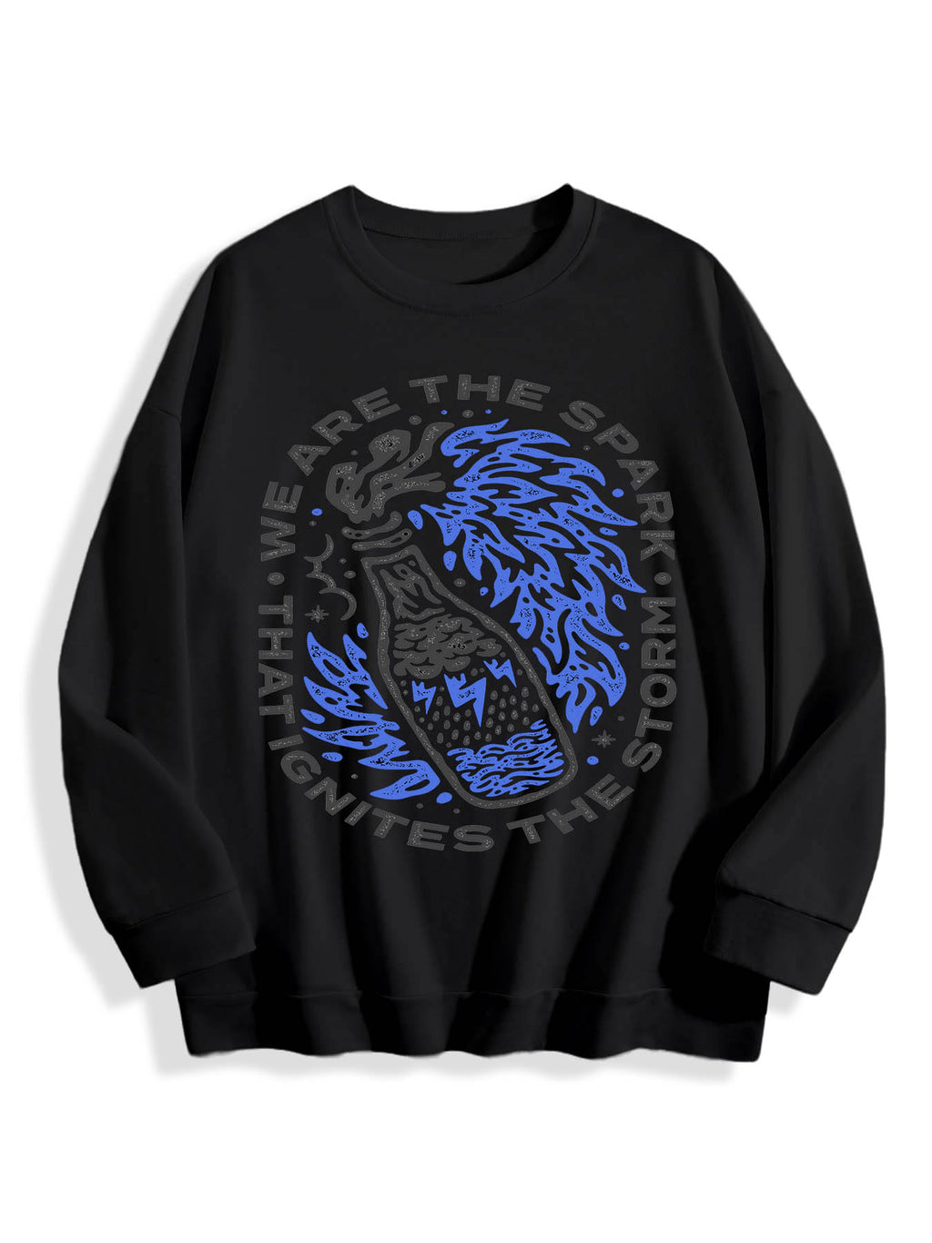 Round Neck Sweatshirt Single Sided Print Tbb001