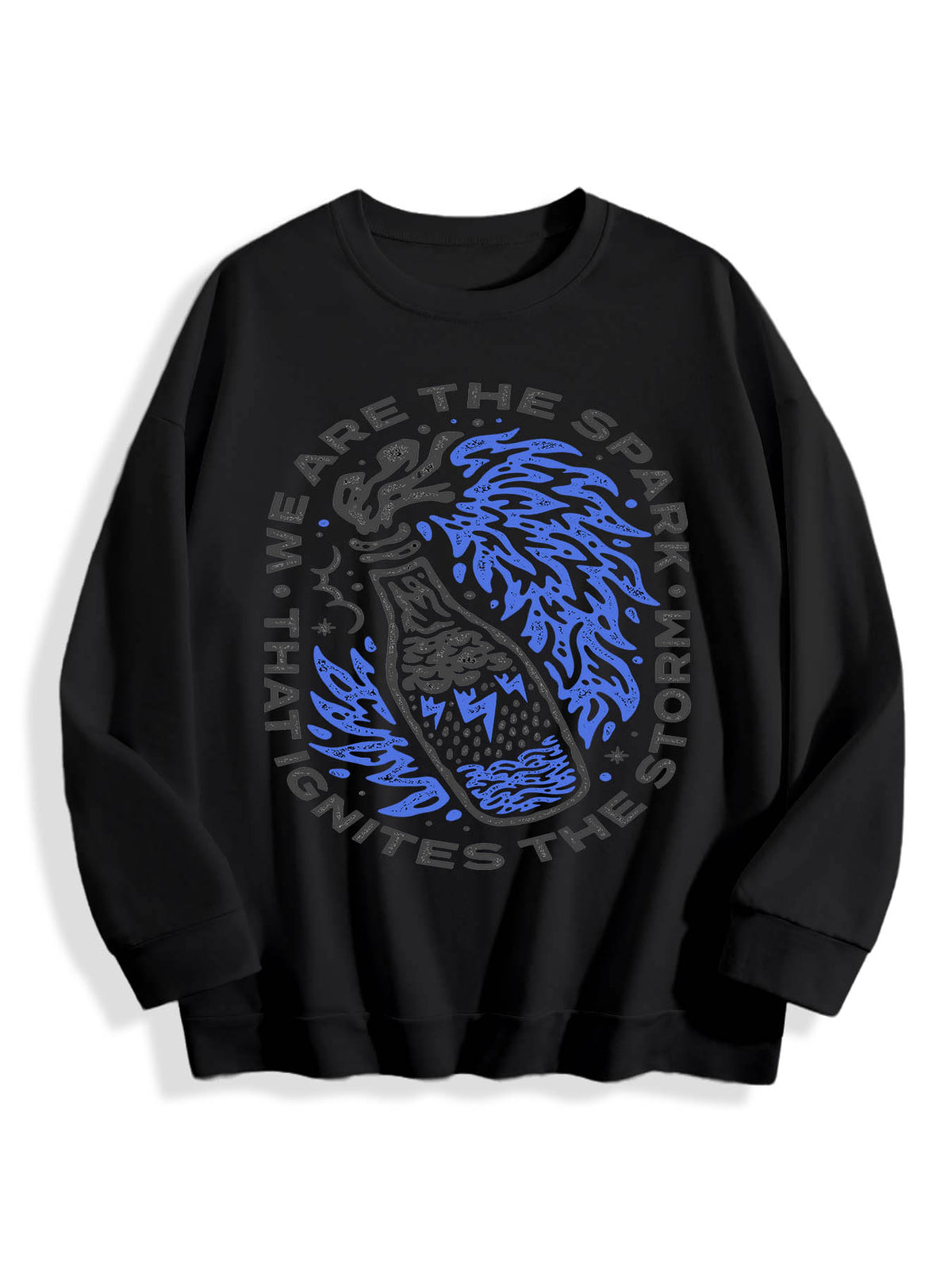 Round Neck Sweatshirt Single Sided Print Tbb001