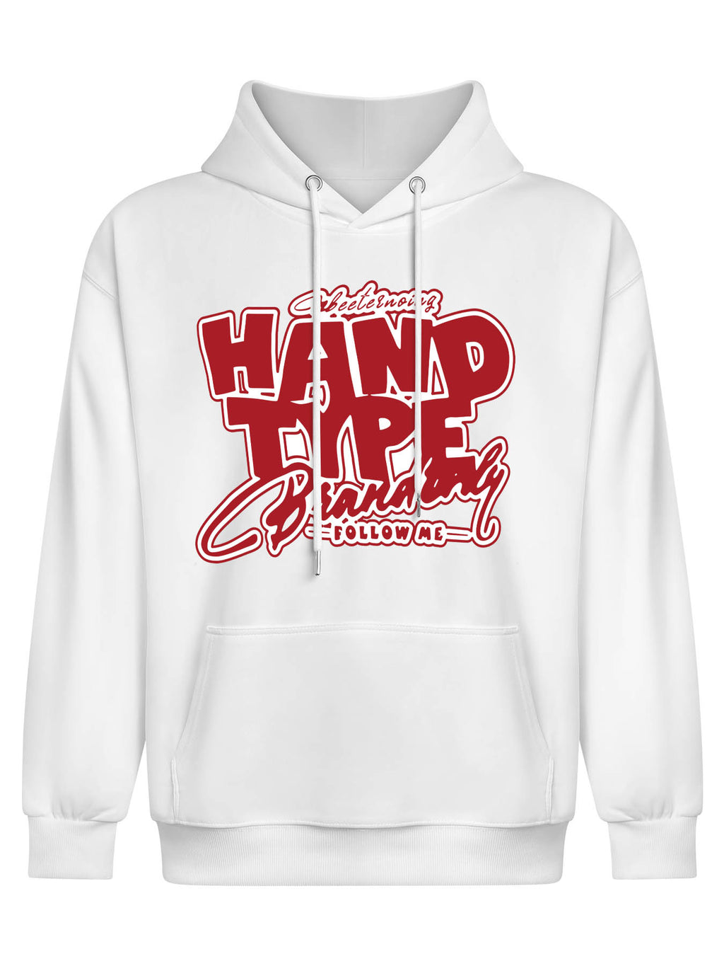 Front Print Hoodie with Rope Japanese Direct