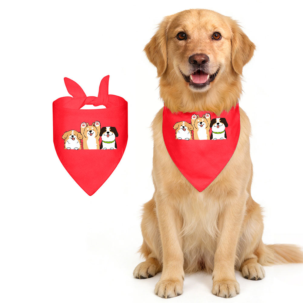 Solid Pet Triangle Scarf Free Shipping Usa