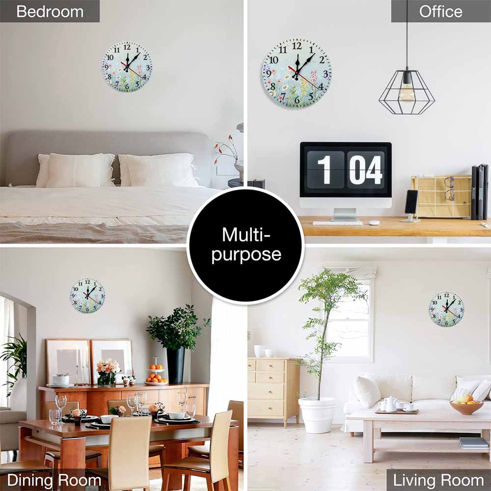 Round Wall Clock with Scale Free Shipping Usa
