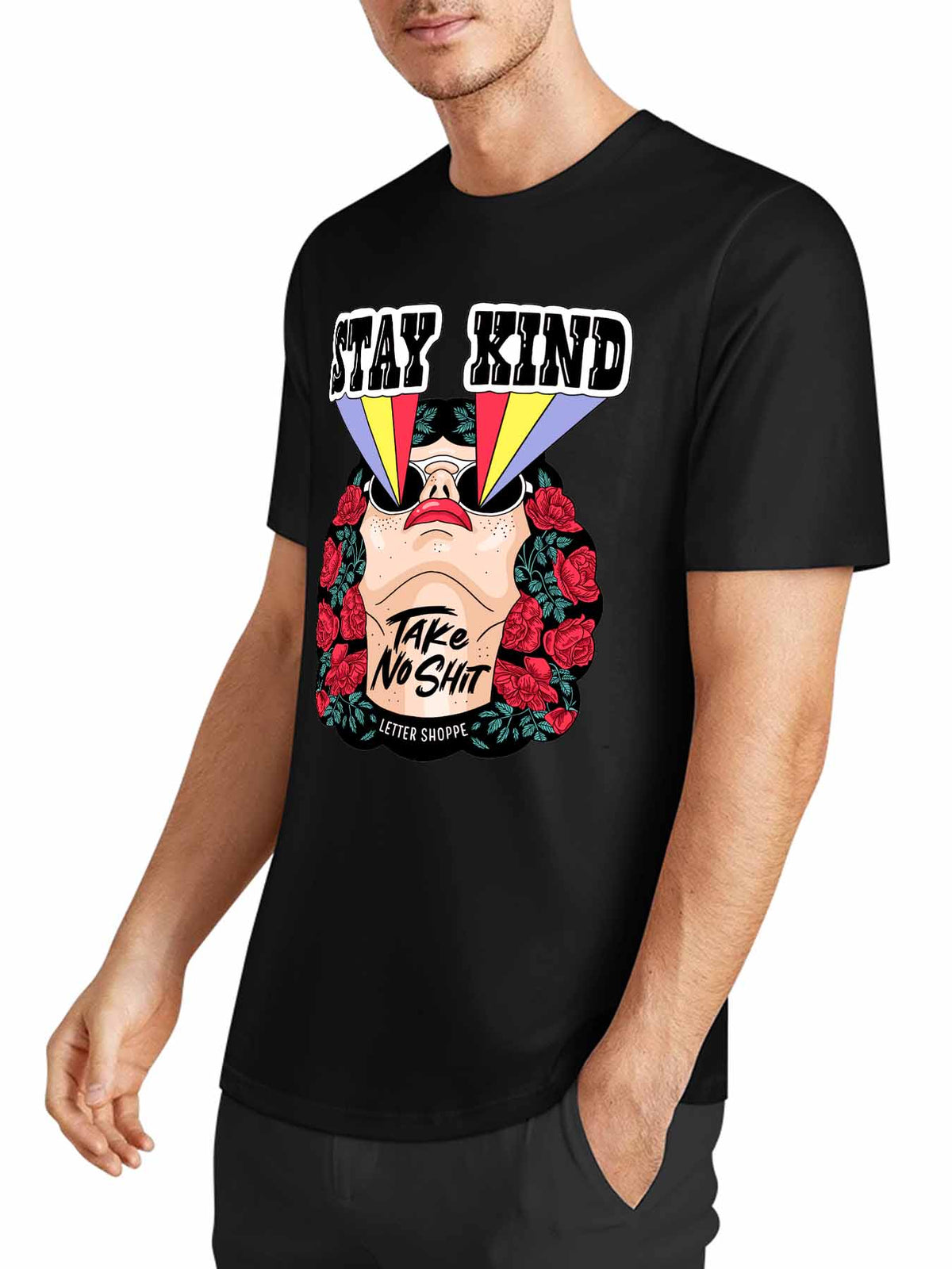 Cotton Short Sleeve T Shirt Single Sided Print