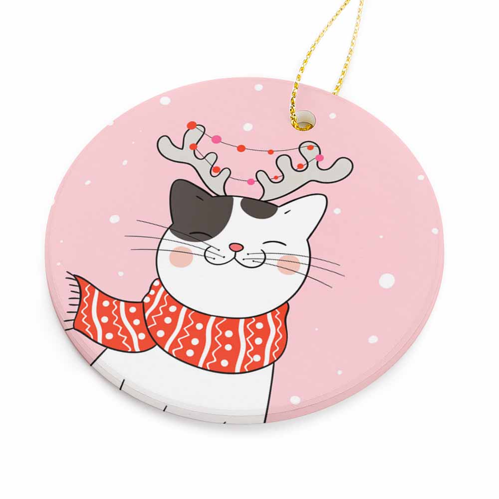 Ceramic Round Ornament Single Sided