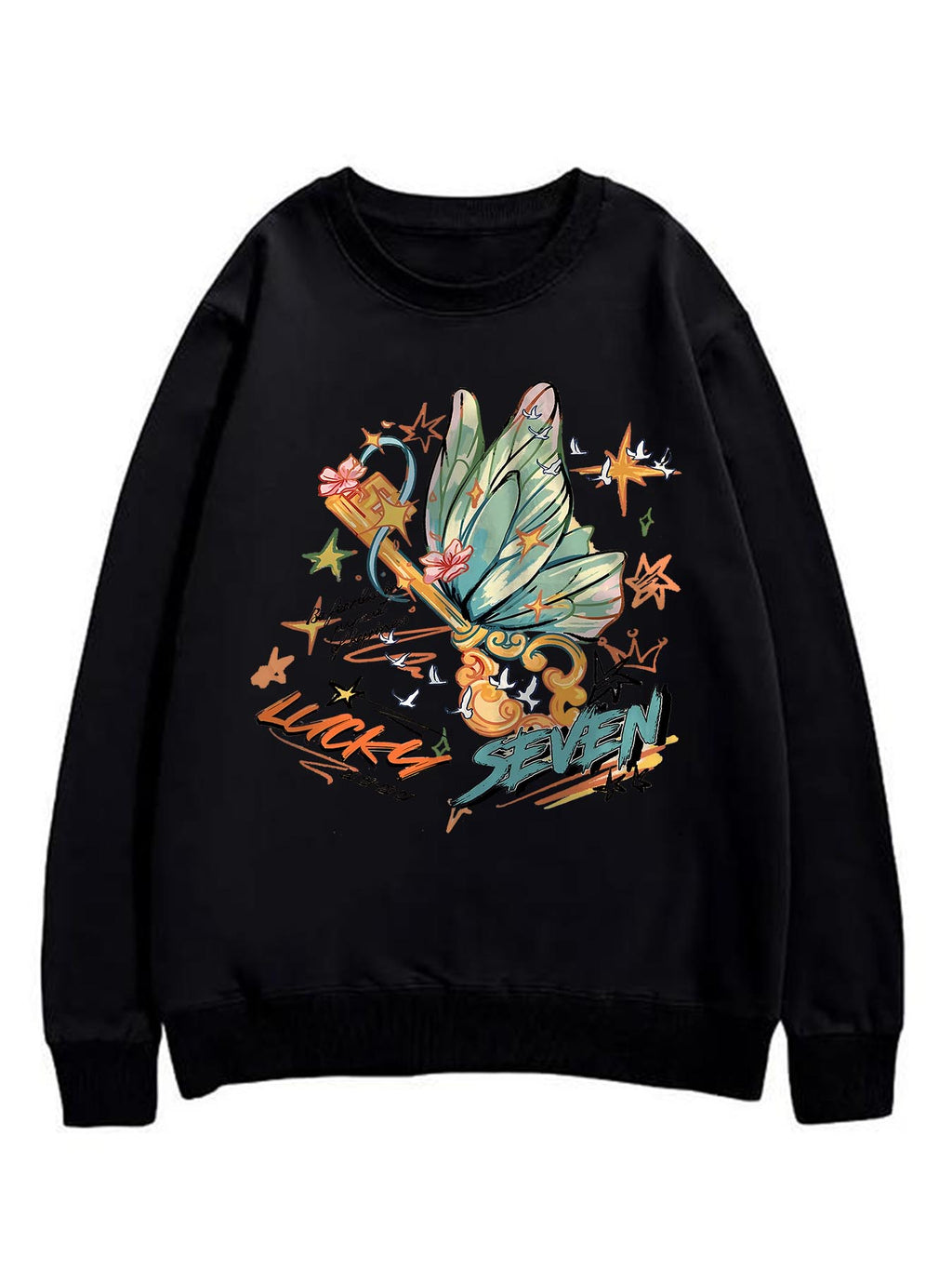 Mexican Crew Neck Sweatshirt Single Sided Print