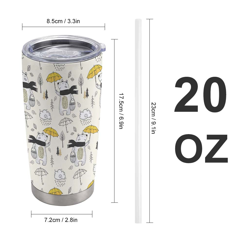 Silver Rim 20oz Auto Cup Tbb001