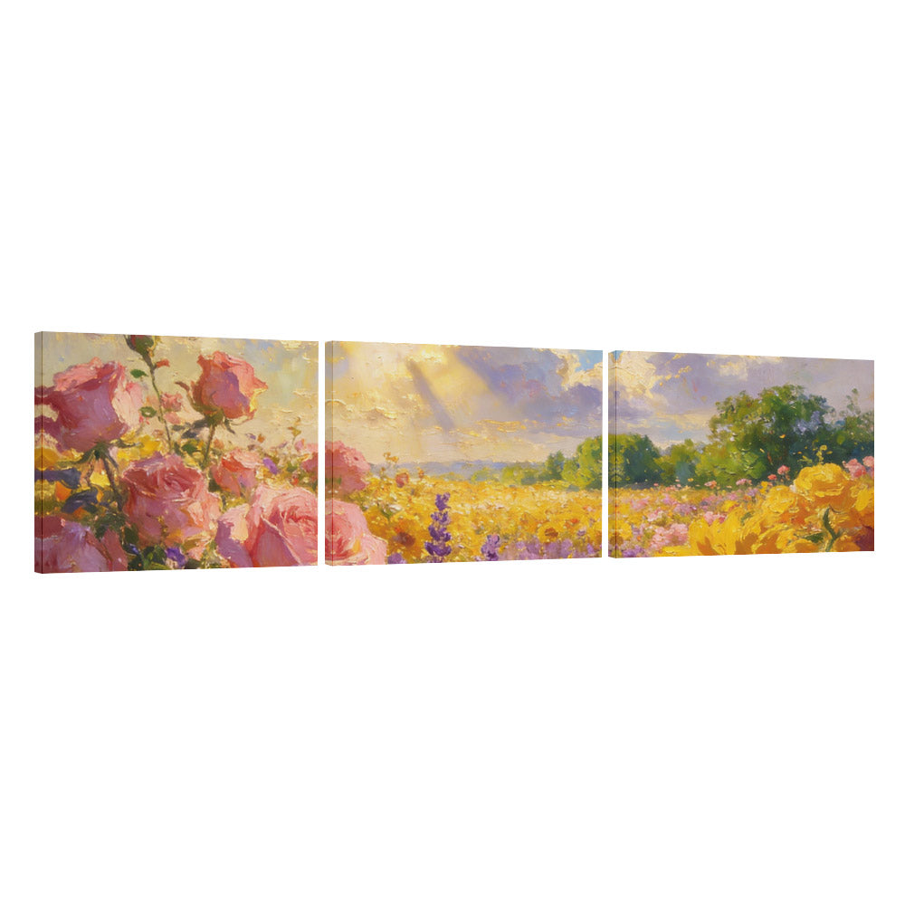 Decorative Frame Painting Triptych Horizontal 4 3