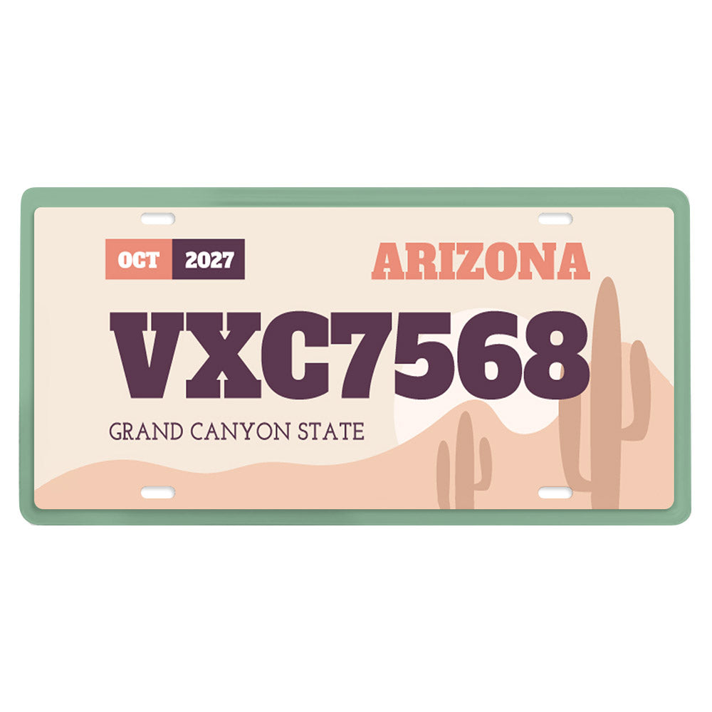 License Plate Iron Plate Us Direct Ship