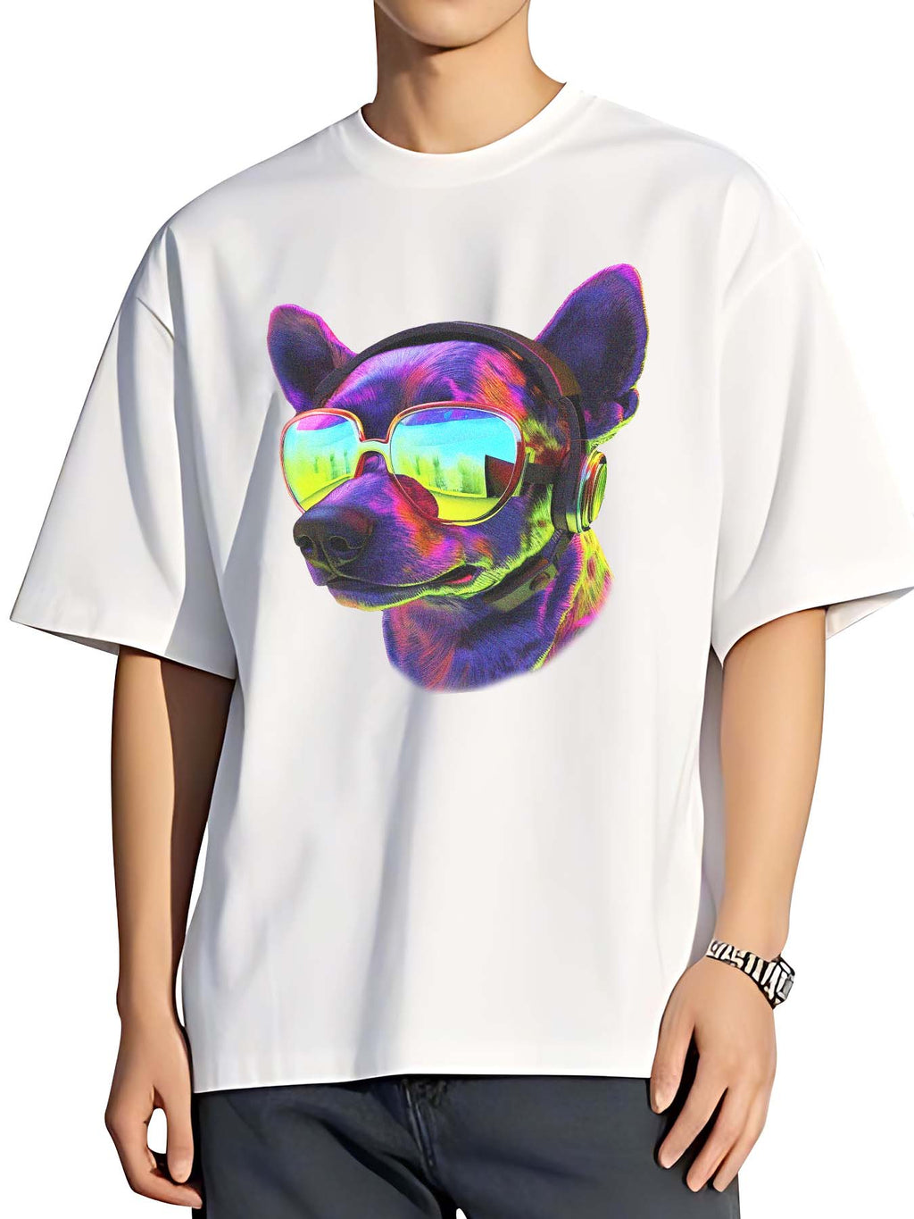 Japanese Direct Cotton Short Sleeve Tee Single Sided Print