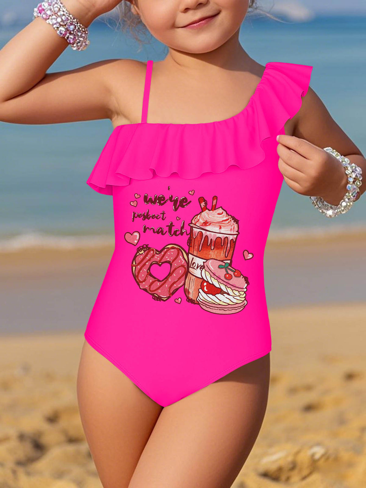 Girls Ruffled Swimsuit Free Shipping Usa Only